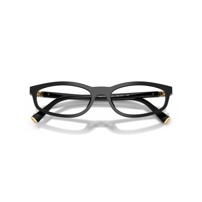 Miu Miu VMU 01Z Col.16K-1O1 Cal.54: occhiale da vista, calibro 54, colore 16K-1O1. Materiale/finitura celluloide nero lucido, colore principale nero.