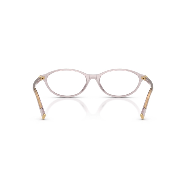 Miu Miu VMU 09X Col.12W-1O1 Cal.53: occhiale da vista, calibro 53, colore 12W-1O1. Materiale/finitura celluloide malva trasparente, colore principale trasparente.