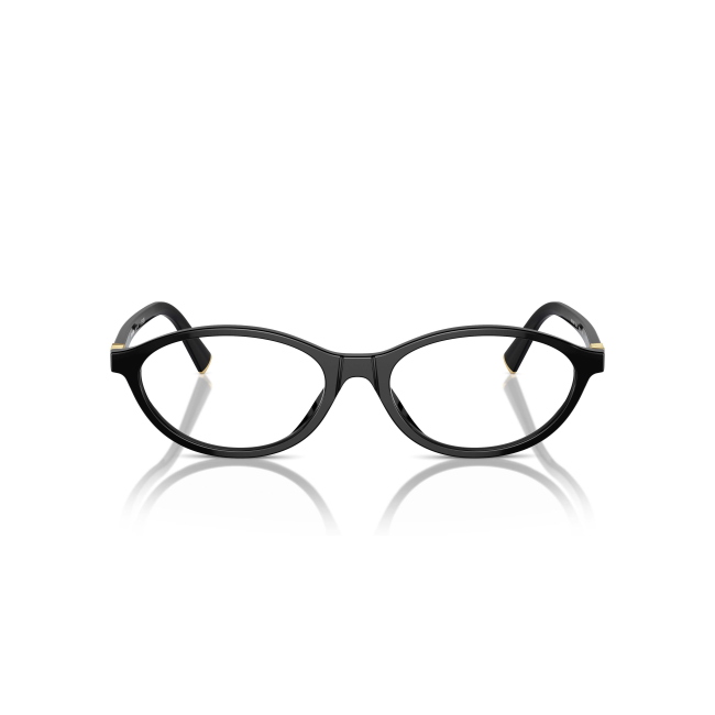 Miu Miu VMU 09X col. 16K-1O1 è una montatura da vista in acetato nero lucido e calibro 53.