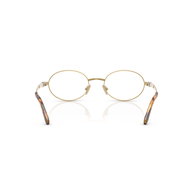 Miu Miu VMU 50Z Col.5AK-1O1 Cal.50: occhiale da vista, calibro 50, colore 5AK-1O1. Materiale/finitura metallo oro, colore principale oro.