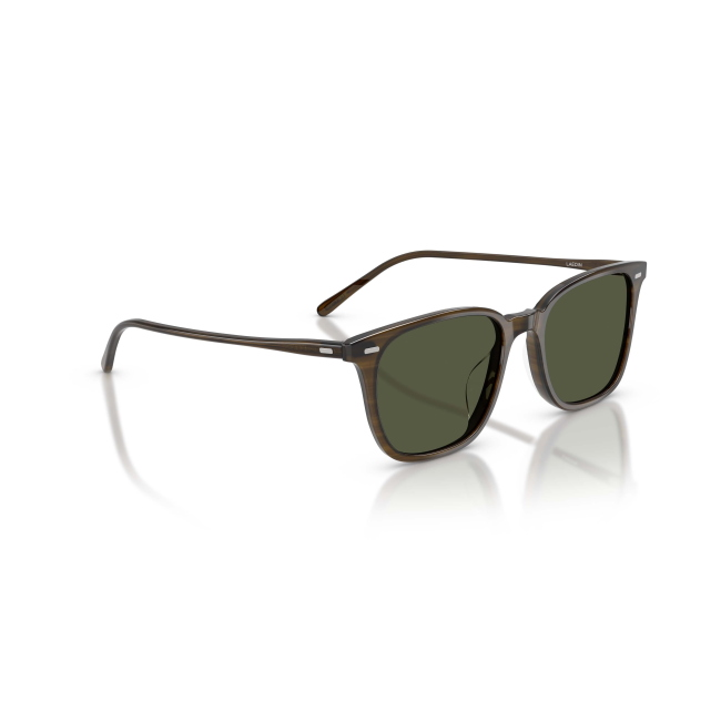 Oliver Peoples OV 5614SU LAEDIN col. 1821/52 è un occhiale da sole in acetato marrone striato e calibro 52.