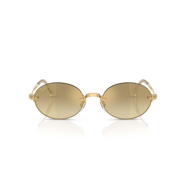 Ray-Ban RB 3929 A$AP ROCKY Col.001/7I Cal.54: occhiale da sole, calibro 54, colore 001/7I. Materiale/finitura metallo oro, colore principale oro, lenti marrone sfumato oro a specchio.