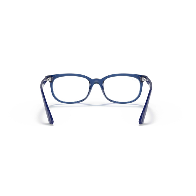 Ray-Ban Junior RY 1584 col. 3686 è una montatura da vista in acetato blu trasparente e calibro 48.