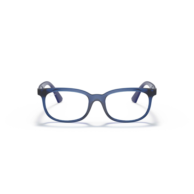 Ray-Ban Junior RY 1584 col. 3686 è una montatura da vista in acetato blu trasparente e calibro 48.