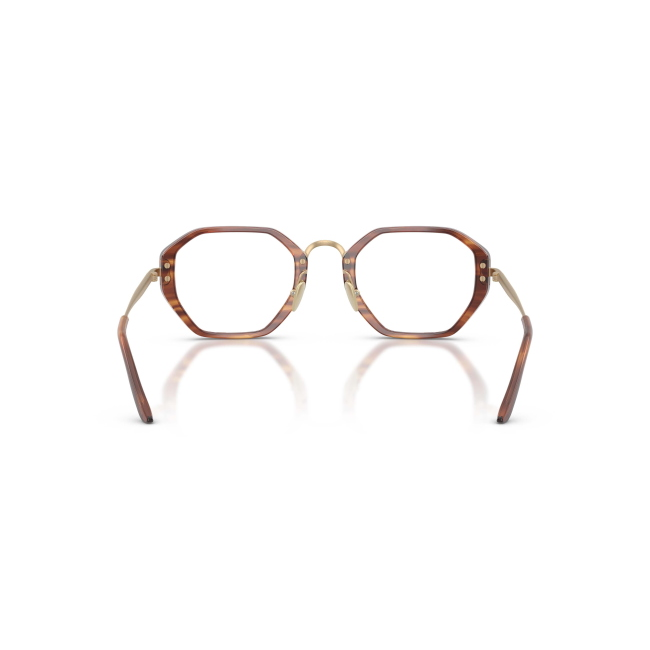 Giorgio Armani AR 7282 col. 6162 è una montatura da vista in acetato marrone striato e calibro 48.