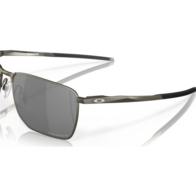 Oakley OO 4142 EJECTOR col. 03: occhiale da sole in METALLO CARBONIO con lenti PRIZM BLACK POLARIZED, calibro 58. Una variante curata nei dettagli e nelle proporzioni.