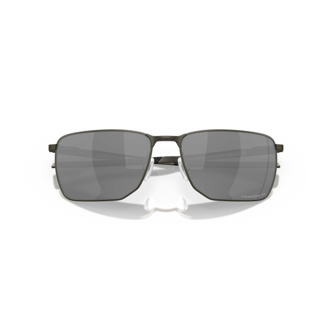 Oakley OO 4142 EJECTOR col. 03: occhiale da sole in METALLO CARBONIO con lenti PRIZM BLACK POLARIZED, calibro 58. Una variante curata nei dettagli e nelle proporzioni.