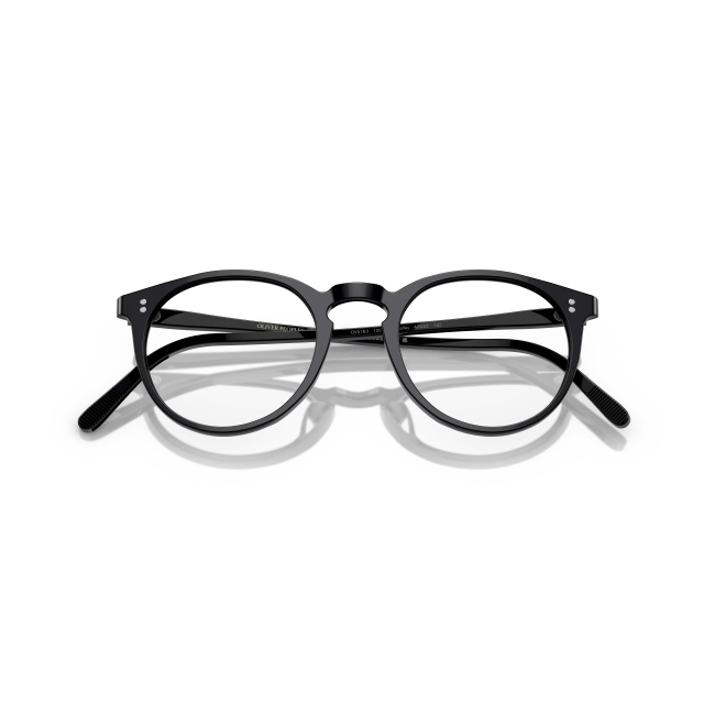 Oliver Peoples OV 5183 O'MALLEY col. 1005L è una montatura da vista da uomo in acetato nero lucido, dalla forma pantos e calibro 47.