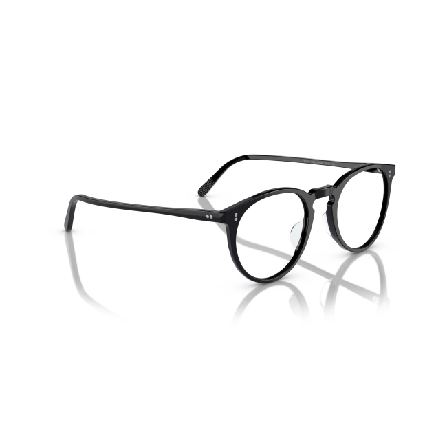 Oliver Peoples OV 5183 O'MALLEY col. 1005L è una montatura da vista da uomo in acetato nero lucido, dalla forma pantos e calibro 47.