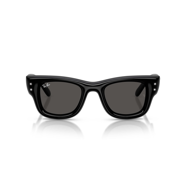 Ray-Ban RB 4940B WAYFARER PUFFER X A$AP ROCKY col. 6864/87 è un occhiale da sole in acetato nero lucido e strass e calibro 47.