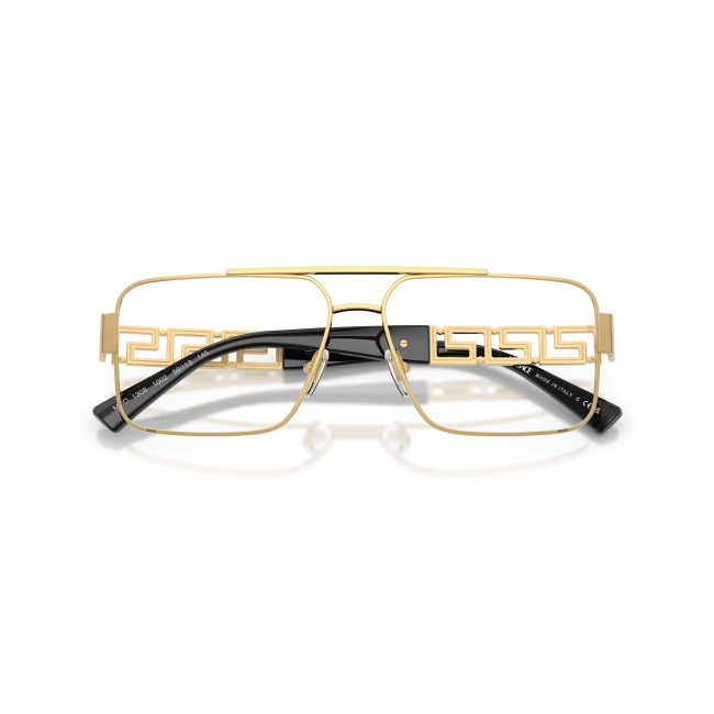 Versace VE 1308 Col.1002 Cal.58: occhiale da vista, calibro 58, colore 1002. Materiale/finitura metallo oro, colore principale oro.
