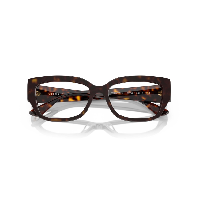 Vogue VO 5639U col. W656 è una montatura da vista in acetato marrone tartarugato e calibro 54.