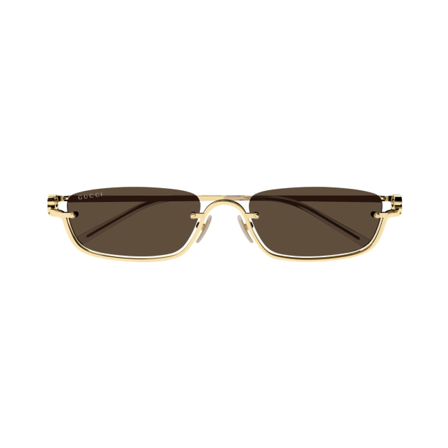 Gucci GG 1278 S col. 001 è un occhiale da sole unisex in metallo oro e calibro 55.