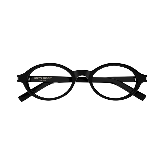 Saint Laurent SL 751 JEANNE OPT Col.001 Cal.50: occhiale da vista, calibro 50, colore 001. Materiale/finitura celluloide nero lucido, colore principale nero.