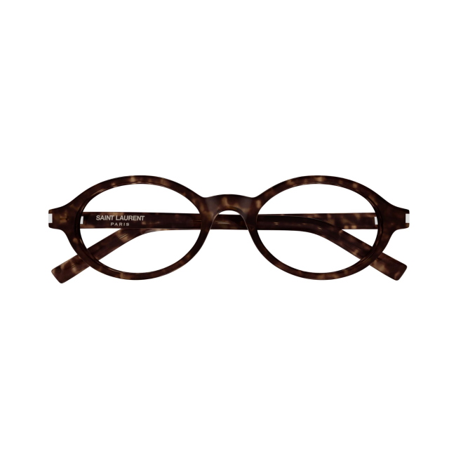 Saint Laurent SL 751 JEANNE OPT Col.002 Cal.50: occhiale da vista, calibro 50, colore 002. Materiale/finitura celluloide marrone tartarugato, colore principale marroni.