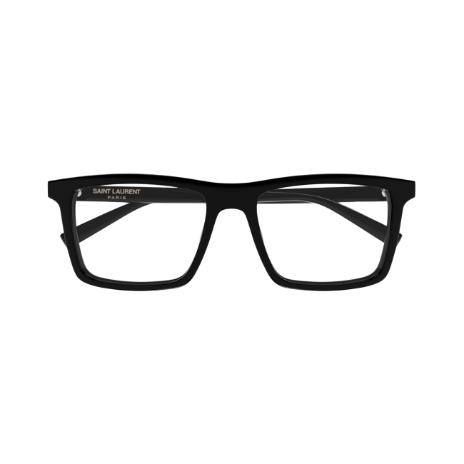 Saint Laurent SL 906 col. 001 è una montatura da vista in acetato nero lucido e calibro 54.