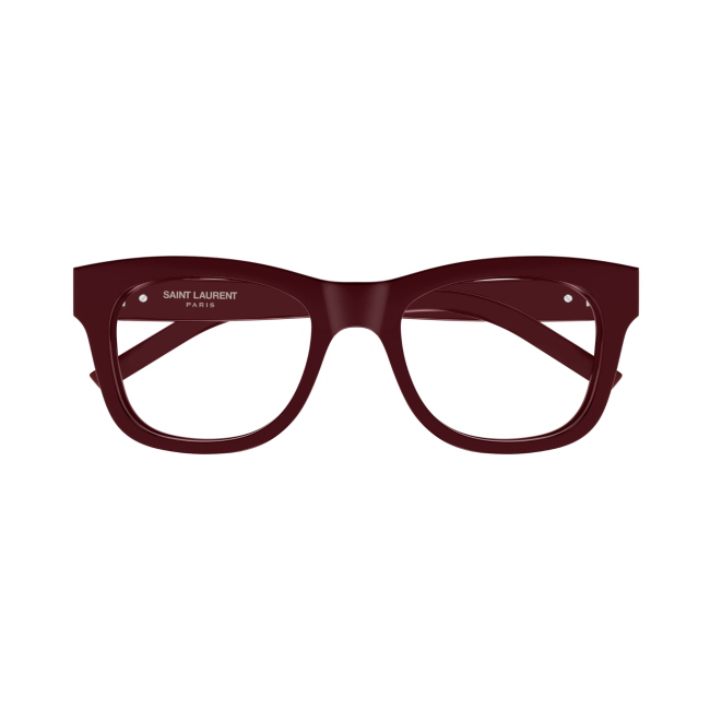 Saint Laurent SL M159 col. 006 è una montatura da vista in acetato bordeaux bordeaux e calibro 52.