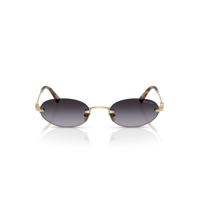 Miu Miu SMU A54 col. ZVN-5D1 è un occhiale da sole in metallo oro pallido e calibro 51.