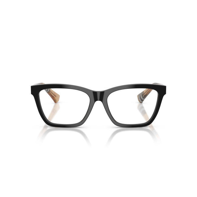 Burberry BE 2440 col. 4161 è una montatura da vista da donna in acetato nera nero, dalla forma rettangolare e calibro 54.