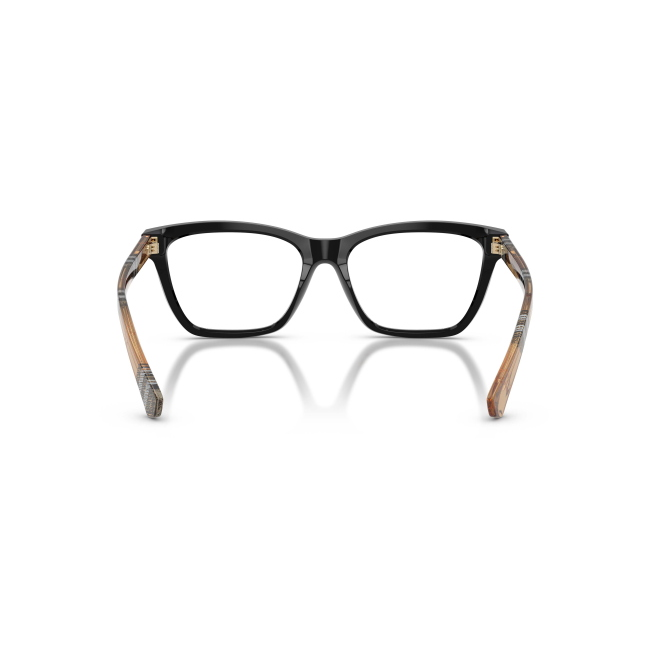 Burberry BE 2440 col. 4161 è una montatura da vista da donna in acetato nera nero, dalla forma rettangolare e calibro 54.