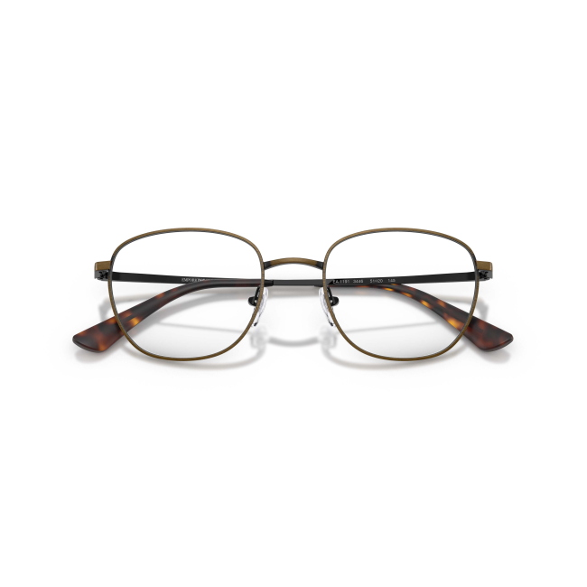 Emporio Armani EA 1191 col. 3446 è una montatura da vista da uomo in metallo nero satinato, dalla forma rotonda e calibro 51.