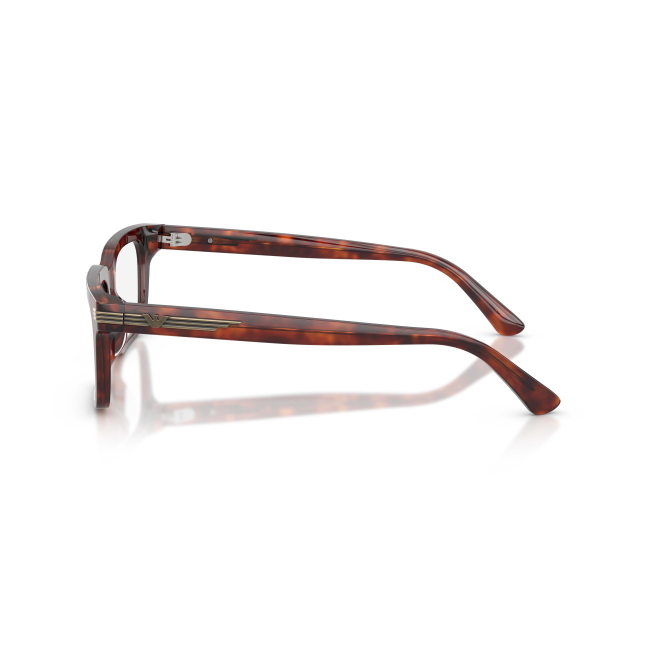 Emporio Armani EA 3293U Col.6034 Cal.53: occhiale da vista, calibro 53, colore 6034. Materiale/finitura celluloide tartarugato rosso, colore principale rosso.