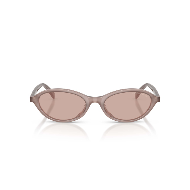 Emporio Armani EA 4281U Col.6456/73 Cal.52: occhiale da sole, calibro 52, colore 6456/73. Materiale/finitura celluloide opale tundra lucido, colore principale grigio, lenti marrone chiaro.