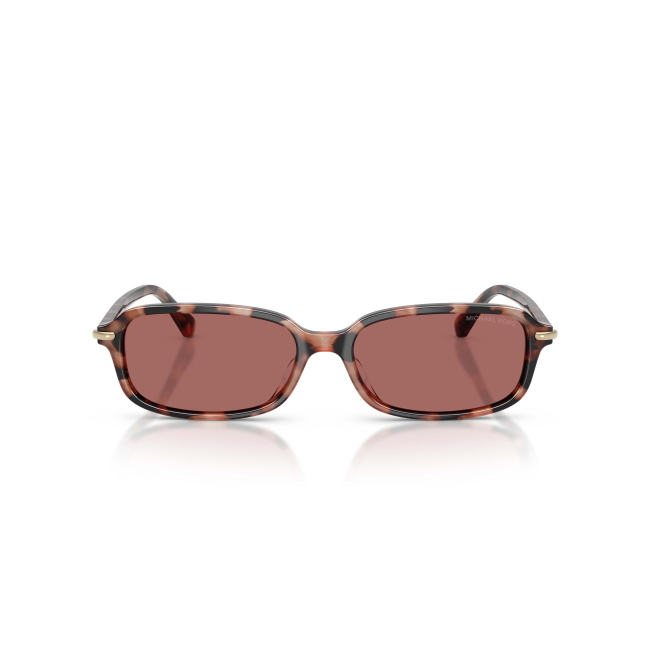 MICHAEL KORS MK 2288U AGRA col. 327769 è un occhiale da sole da donna in acetato tartarugato rosa, dalla forma rettangolare e calibro 56.