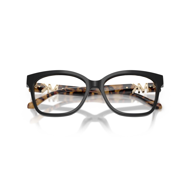 MICHAEL KORS MK 4203U TOPANGA col. 3005 è una montatura da vista da donna in acetato nero lucido, dalla forma squadrata e calibro 55.