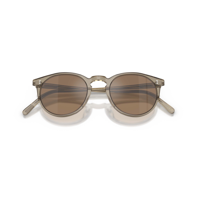Oliver Peoples OV 5183S O'MALLEY SUN col. 1745G8: occhiale da sole dalla forma Pantos in acetato MARRONE TRASPARENTE con lenti MARRONE SPECCHIATO, calibro 50. Una variante curata nei dettagli e nelle proporzioni.
