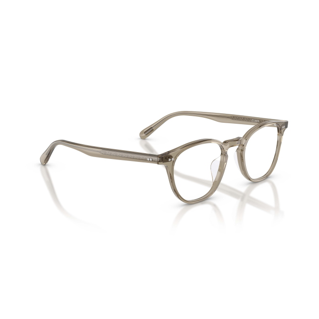 Oliver Peoples OV 5631U EDMIN col. 1745 valorizza acetato GRIGIO TRASPARENTE su una forma Pantos. Calibro 48, per una presenza precisa ma non eccessiva.