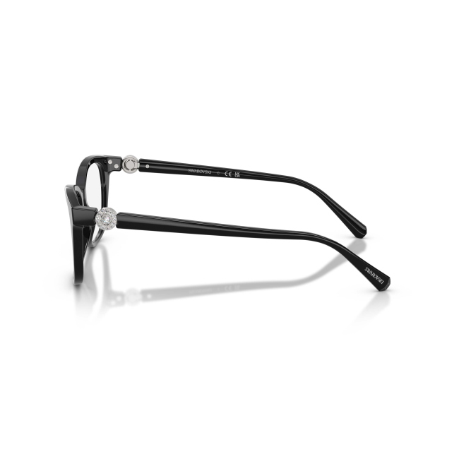 Swarovski SK 2073 Col.1038 Cal.52: occhiale da vista, calibro 52, colore 1038. Materiale/finitura celluloide nero lucido, colore principale nero.
