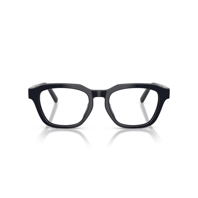 Emporio Armani EA3291U 6457: occhiale da vista uomo in acetato blu lucido, calibro 52. Montatura contemporanea predisposta per lenti graduate.