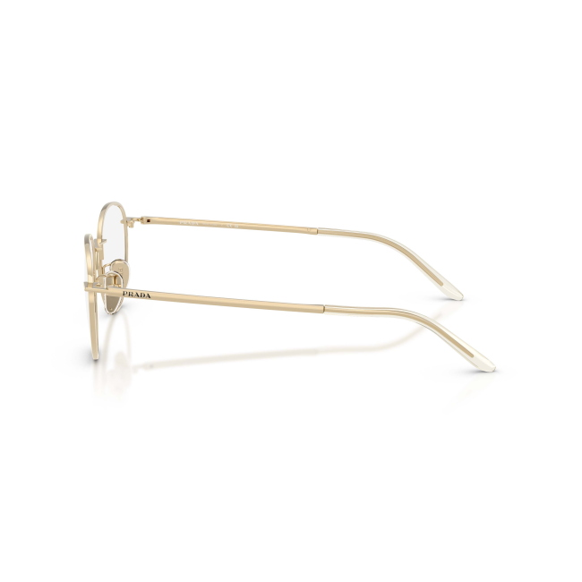 Prada PR D57VD ZVN1O1: occhiale da vista donna pantos in metallo oro pallido, calibro 51. Full rim elegante e predisposto per lenti graduate.