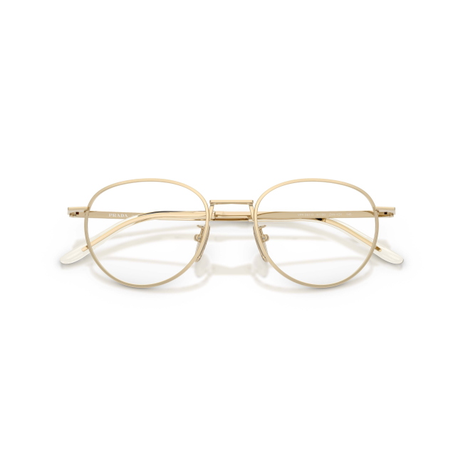 Prada PR D57VD ZVN1O1: occhiale da vista donna pantos in metallo oro pallido, calibro 51. Full rim elegante e predisposto per lenti graduate.