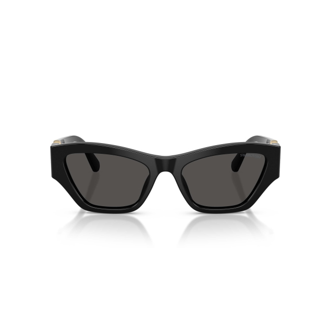 Swarovski SK 6076U 1001/87: occhiale da sole nero calibro 53, elegante e luminoso, con il carattere gioiello tipico dell'eyewear Swarovski.