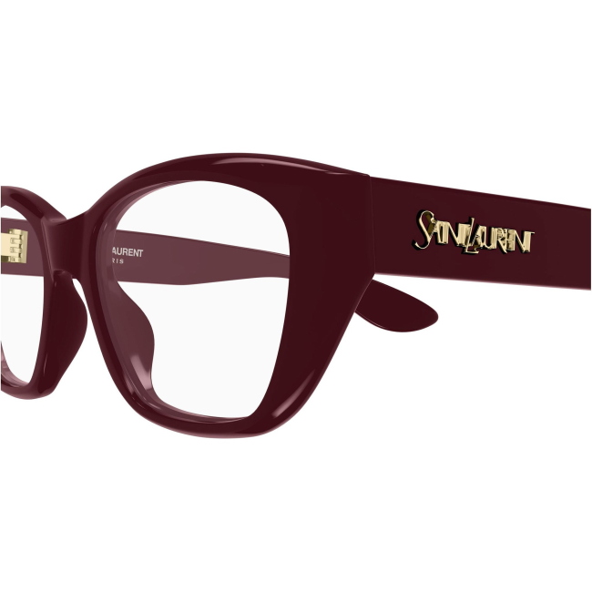 Saint Laurent SL 924 col. 005: occhiali da vista cat-eye in rosso, calibro 52.