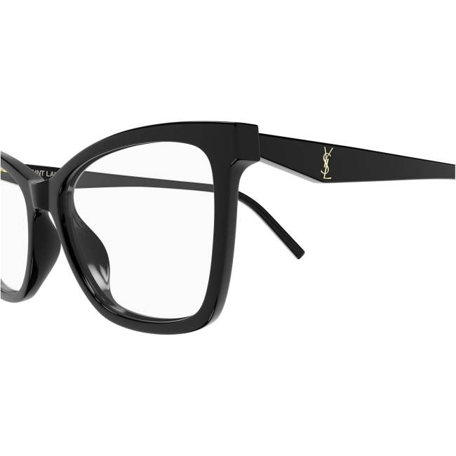Saint Laurent SL M183 col. 001: occhiali da vista cat-eye in nero, calibro 57.
