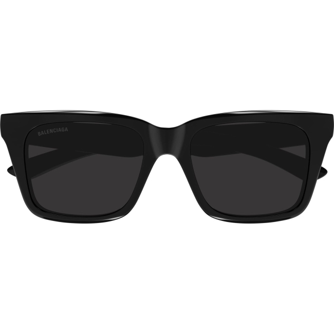Balenciaga BB0467S col. 001: occhiali da sole rettangolari in nero, calibro 54.