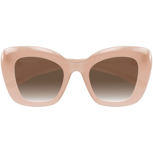 Balenciaga BB0503S col. 003: occhiali da sole a farfalla in rosa nude, calibro 54.
