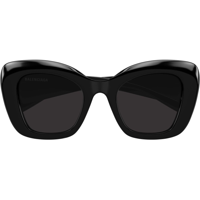Balenciaga BB0503S col. 001: occhiali da sole a farfalla in nero, calibro 54.