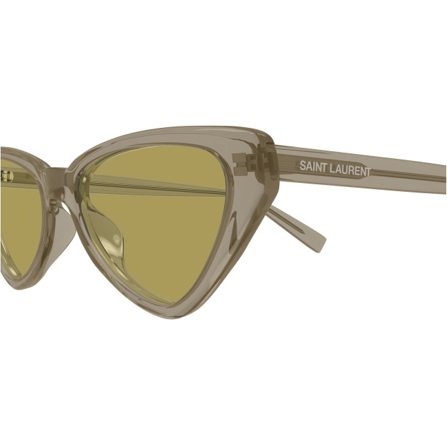Saint Laurent SL 944, colore 003. Occhiali da sole dalla forma cat-eye, finitura marrone, misure 54-16-140 mm.
