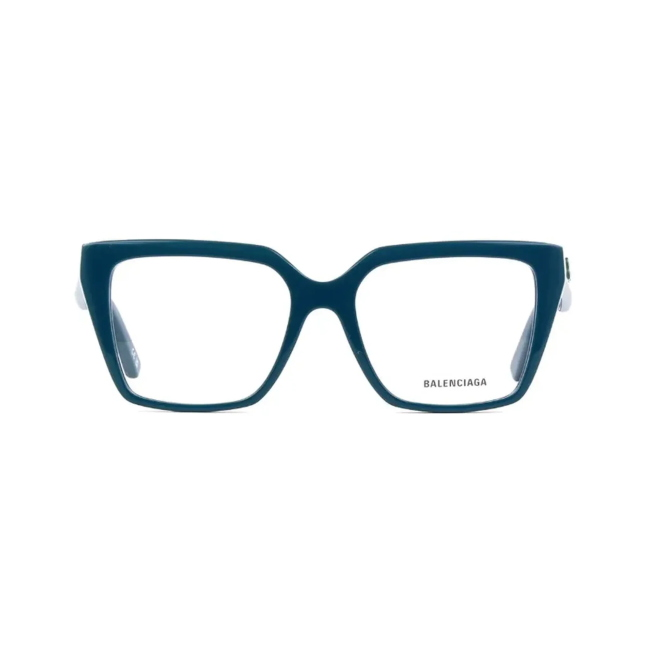 Balenciaga BB0130O col. 007: occhiali da vista in blu, calibro 53.